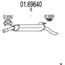 01.69640 MTS Глушитель выхлопных газов конечный