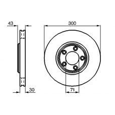 0 986 478 778 BOSCH Тормозной диск