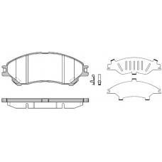 21589.02 ROADHOUSE Комплект тормозных колодок, дисковый тормоз