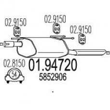 01.94720 MTS Глушитель выхлопных газов конечный