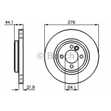 0 986 479 B39 BOSCH Тормозной диск