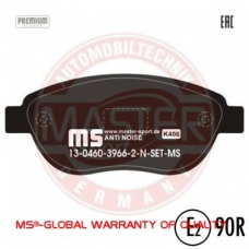 13046039662N-SET-MS MASTER-SPORT Комплект тормозных колодок, дисковый тормоз