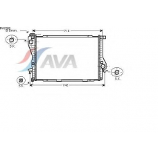 BW2300 AVA Радиатор, охлаждение двигателя