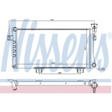 623556 NISSENS Радиатор, охлаждение двигателя