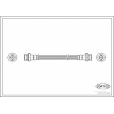 19034348 CORTECO Тормозной шланг