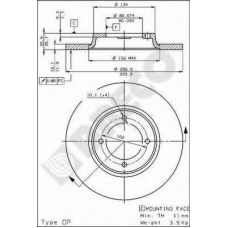 BS 7118 BRECO Тормозной диск