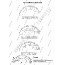 M350I39 NPS Комплект тормозных колодок