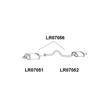 LR07052 VENEPORTE Глушитель выхлопных газов конечный