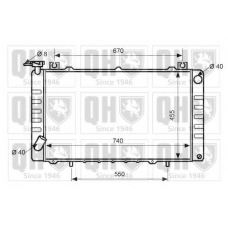 QER2570 QUINTON HAZELL Радиатор, охлаждение двигателя