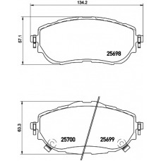 8DB 355 020-281 HELLA PAGID Комплект тормозных колодок, дисковый тормоз