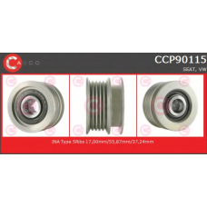 CCP90115 CASCO Ременный шкив, генератор