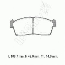 IBD-1882 IPS Parts Комплект тормозных колодок, дисковый тормоз