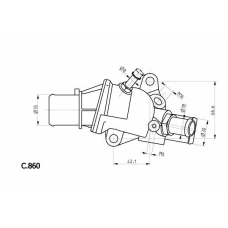 C.860.88 BEHR Термостат, охлаждающая жидкость