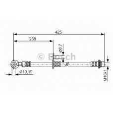 1 987 476 891 BOSCH Тормозной шланг