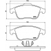 P 68 045 BREMBO Комплект тормозных колодок, дисковый тормоз