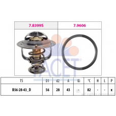 7.8848 FACET Термостат, охлаждающая жидкость