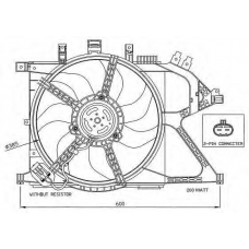 47012 NRF Вентилятор, охлаждение двигателя