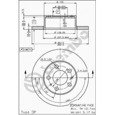 08.4982.10 BREMBO Тормозной диск