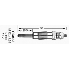 4791 NGK Свеча накаливания