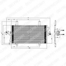 TSP0225535 DELPHI Конденсатор, кондиционер