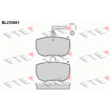 BL2339A1 FTE Комплект тормозных колодок, дисковый тормоз