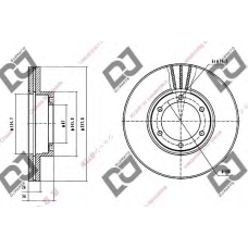 BD1259 DJ PARTS Тормозной диск