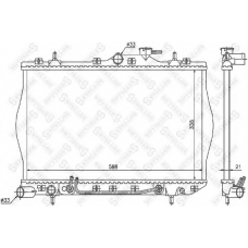 10-25302-SX STELLOX Радиатор, охлаждение двигателя