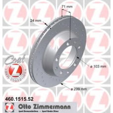 460.1515.52 ZIMMERMANN Тормозной диск