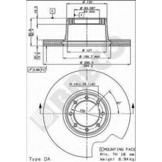 BS 7828 BRECO Тормозной диск