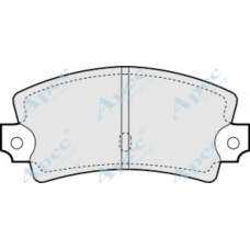 PAD853 APEC Комплект тормозных колодок, дисковый тормоз