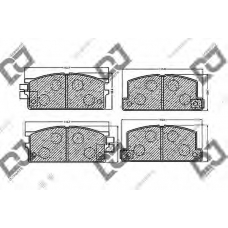 BP1198 DJ PARTS Комплект тормозных колодок, дисковый тормоз