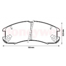 572317B BENDIX Комплект тормозных колодок, дисковый тормоз