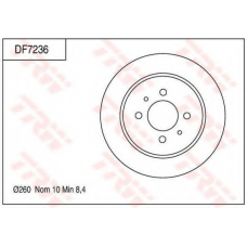 DF7236 TRW Тормозной диск