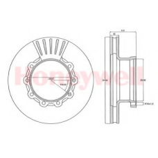 567500B BENDIX Тормозной диск