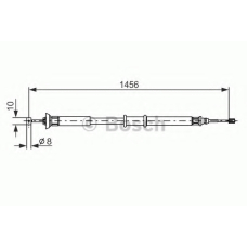 1 987 477 561 BOSCH Трос, стояночная тормозная система