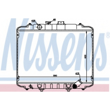 67015 NISSENS Радиатор, охлаждение двигателя