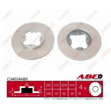 C34024ABE ABE Тормозной диск
