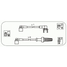 RB17 JANMOR Комплект проводов зажигания