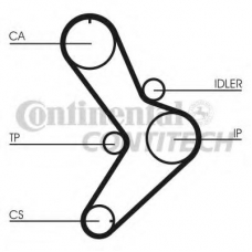 CT731K1 CONTITECH Комплект ремня грм