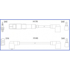 134755 HITACHI Комплект проводов зажигания