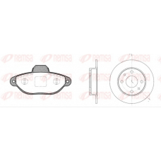 8414.01 REMSA Комплект тормозов, дисковый тормозной механизм