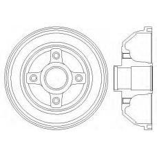 61241 PAGID Тормозной барабан