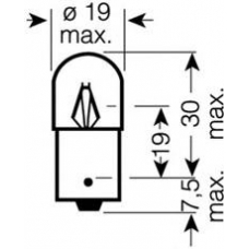 9637 OSRAM Лампа накаливания, задний гарабитный огонь; лампа 