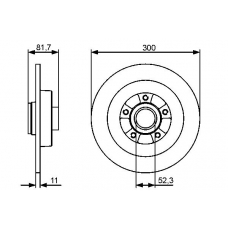 0 986 479 445 BOSCH Тормозной диск