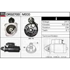 DRS2700 DELCO REMY Стартер