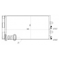 016-016-0025 LORO Конденсатор, кондиционер