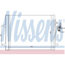 940155 NISSENS Конденсатор, кондиционер