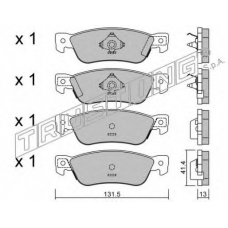 368.0 TRUSTING Комплект тормозных колодок, дисковый тормоз