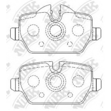 PN0070 NiBK Комплект тормозных колодок, дисковый тормоз