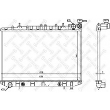 10-25045-SX STELLOX Радиатор, охлаждение двигателя